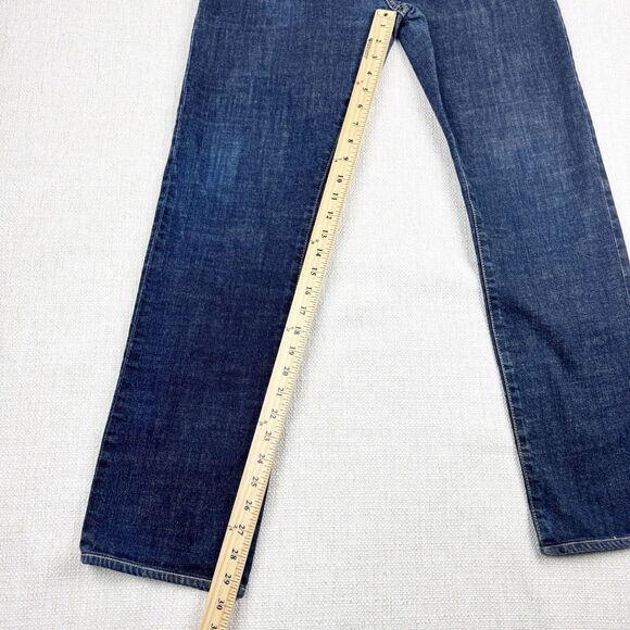 John Varvatos USA Bowery Jeans Men's Slim Straight Blue Denim Button Fly Size 32 - Picture 14 of 16